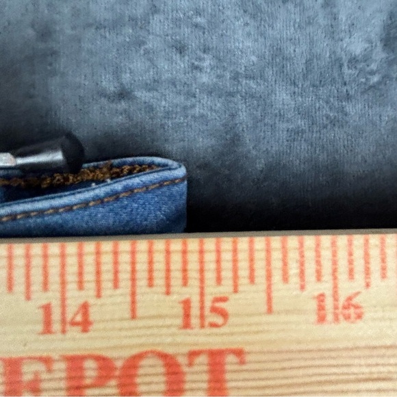 Telepatia Blue Ankle Cropped, Distressed Jeans Sz 13/31 - Picture 3 of 11